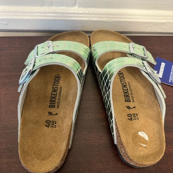 BIRKENSTOCK Arizona MF Gator Gleam Mineral sandals size EU40, US9 - Picture 16 of 16